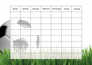 Fußball Stundenplan kostenloser Download zum Ausdrucken Schulbeginn - Jana Nibe Mama Blog