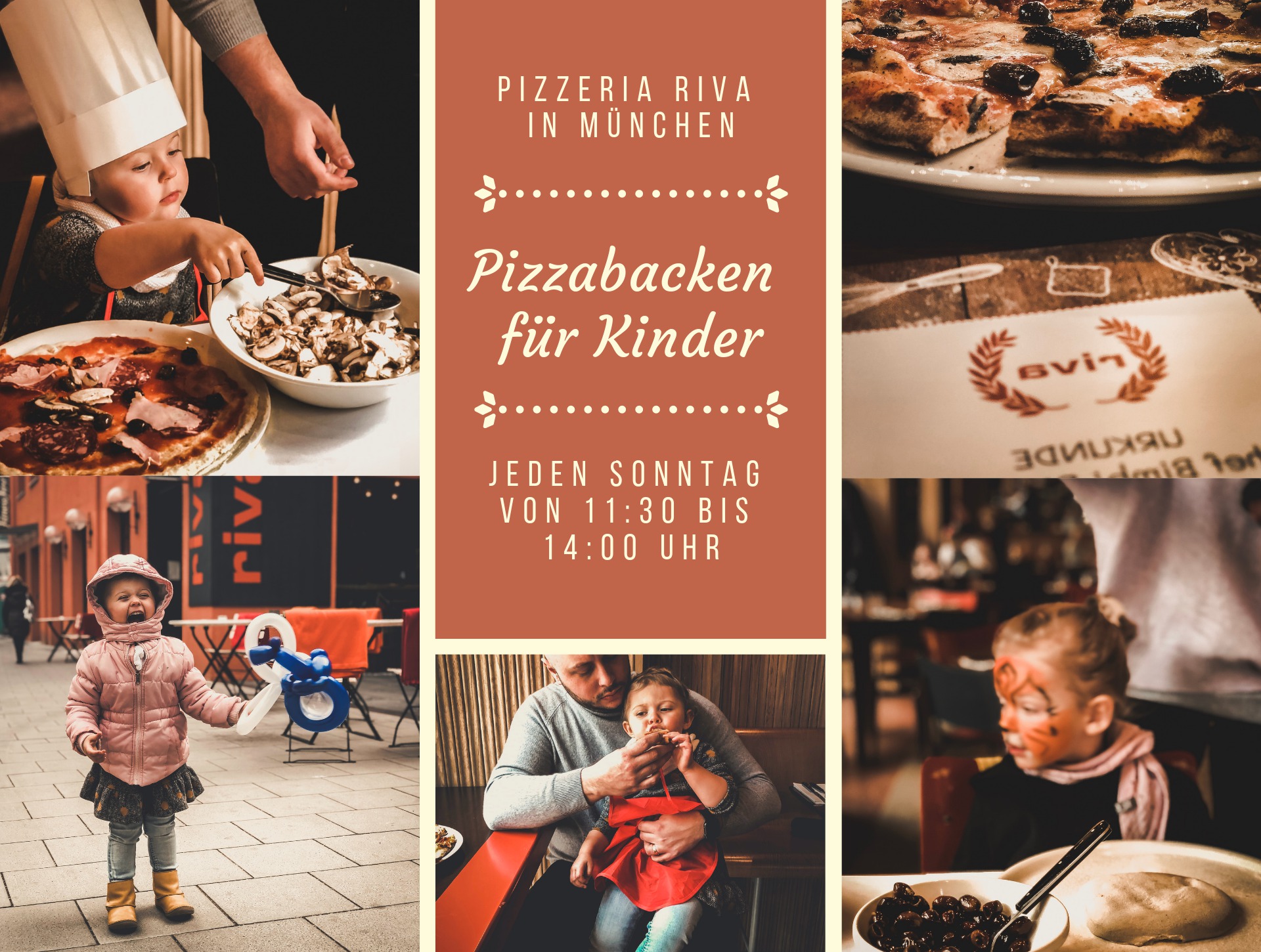 Kinderpizzabacken im Riva - was machen mit Kind in München Ausflusgtipps